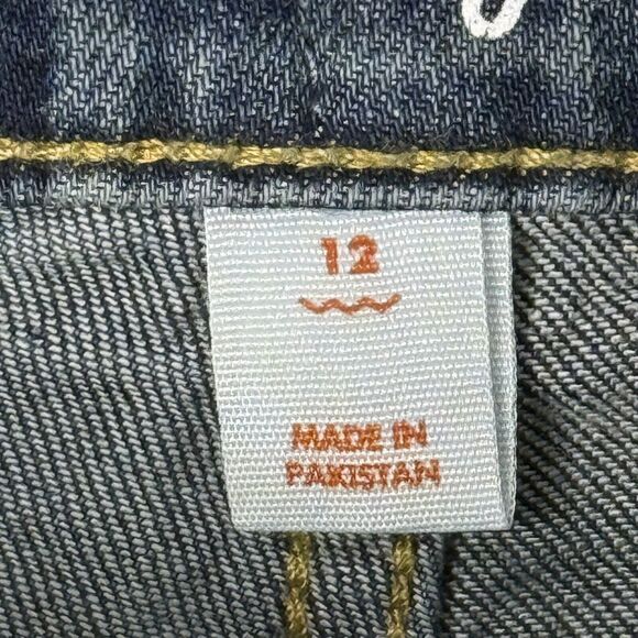 Cat & Jack Girls Stretch Ankle Straight High Rise Adjustable Waist Jeans Size 12 - Picture 7 of 15